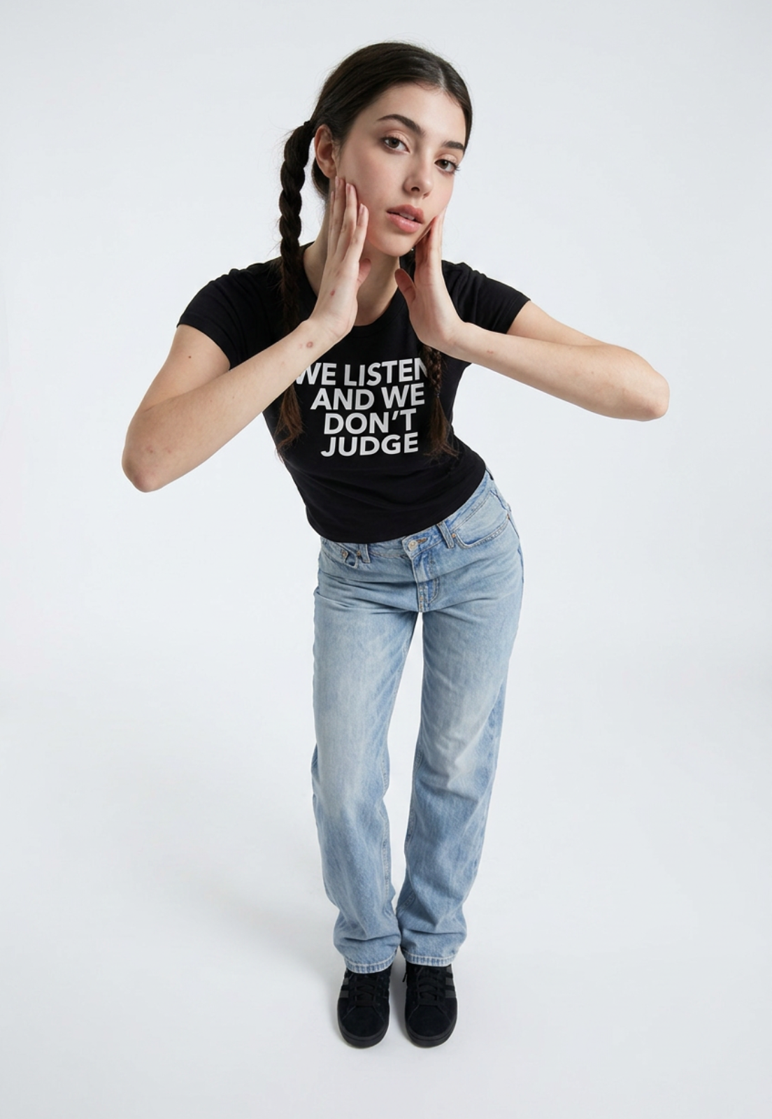 Polera Mujer Frases Negro 5