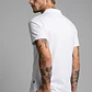 Polera Hombre Piqué Cuello V Blanco - Miniatura 4