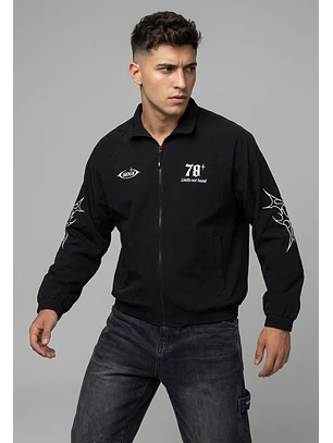 Chaqueta Hombre Bordados Death Negro