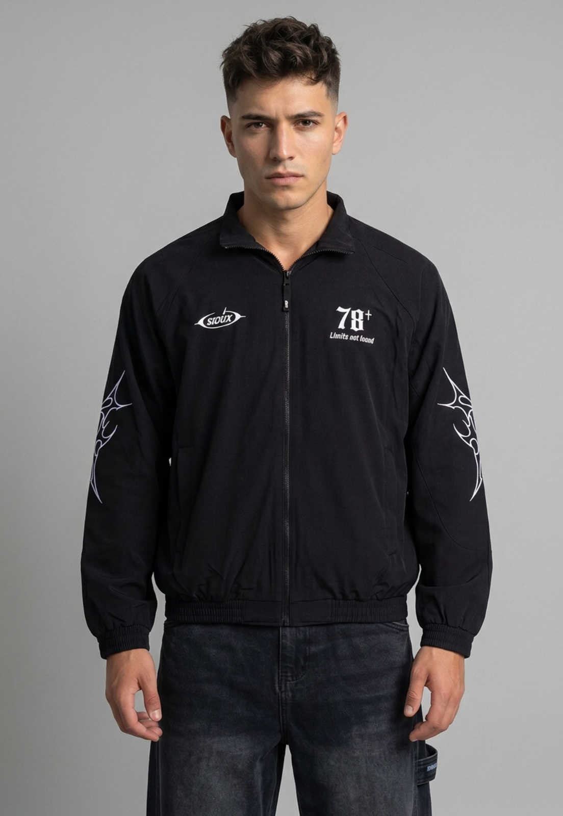 Chaqueta Hombre Bordados Death Negro 3