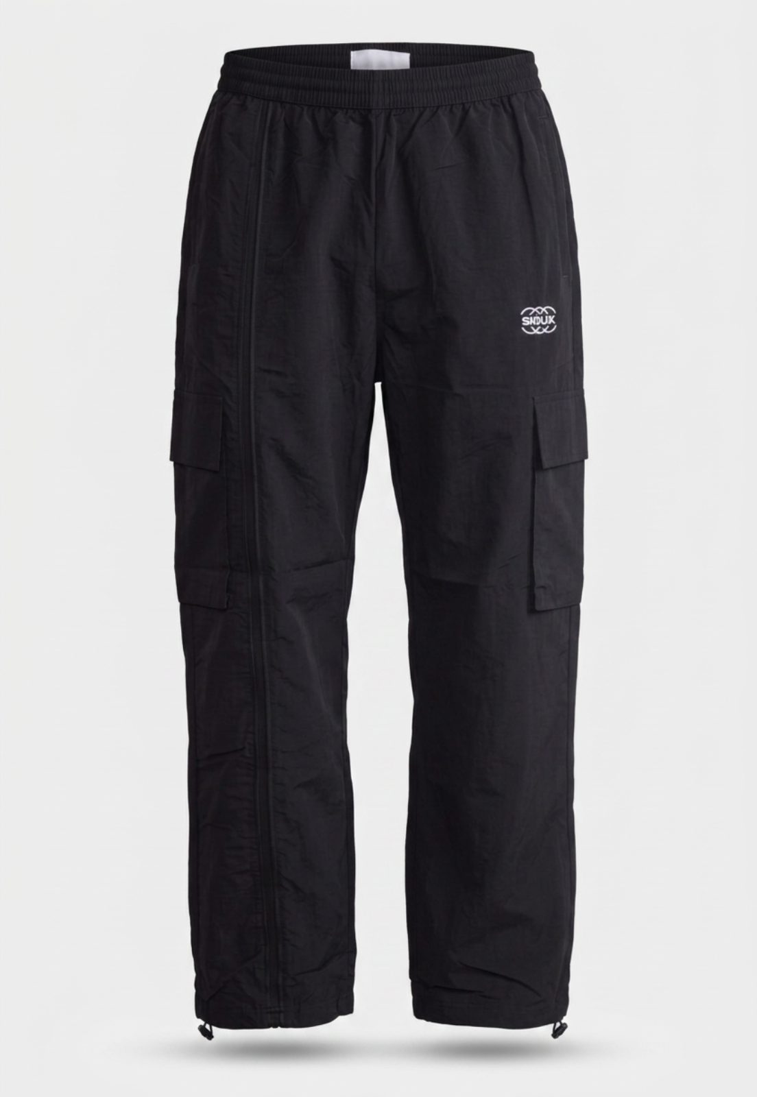 Pantalón Buzo Hombre Cargo Negro 1