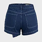 Falda Mujer Denim Raw Costuras Azul - Miniatura 2
