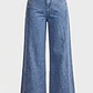 Pantalón Mujer Palazzo Lyocell Celeste - Miniatura 1