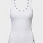 Peto Mujer Rib Halter Blanco - Miniatura 1