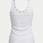 Peto Mujer Rib Halter Blanco - Miniatura 2