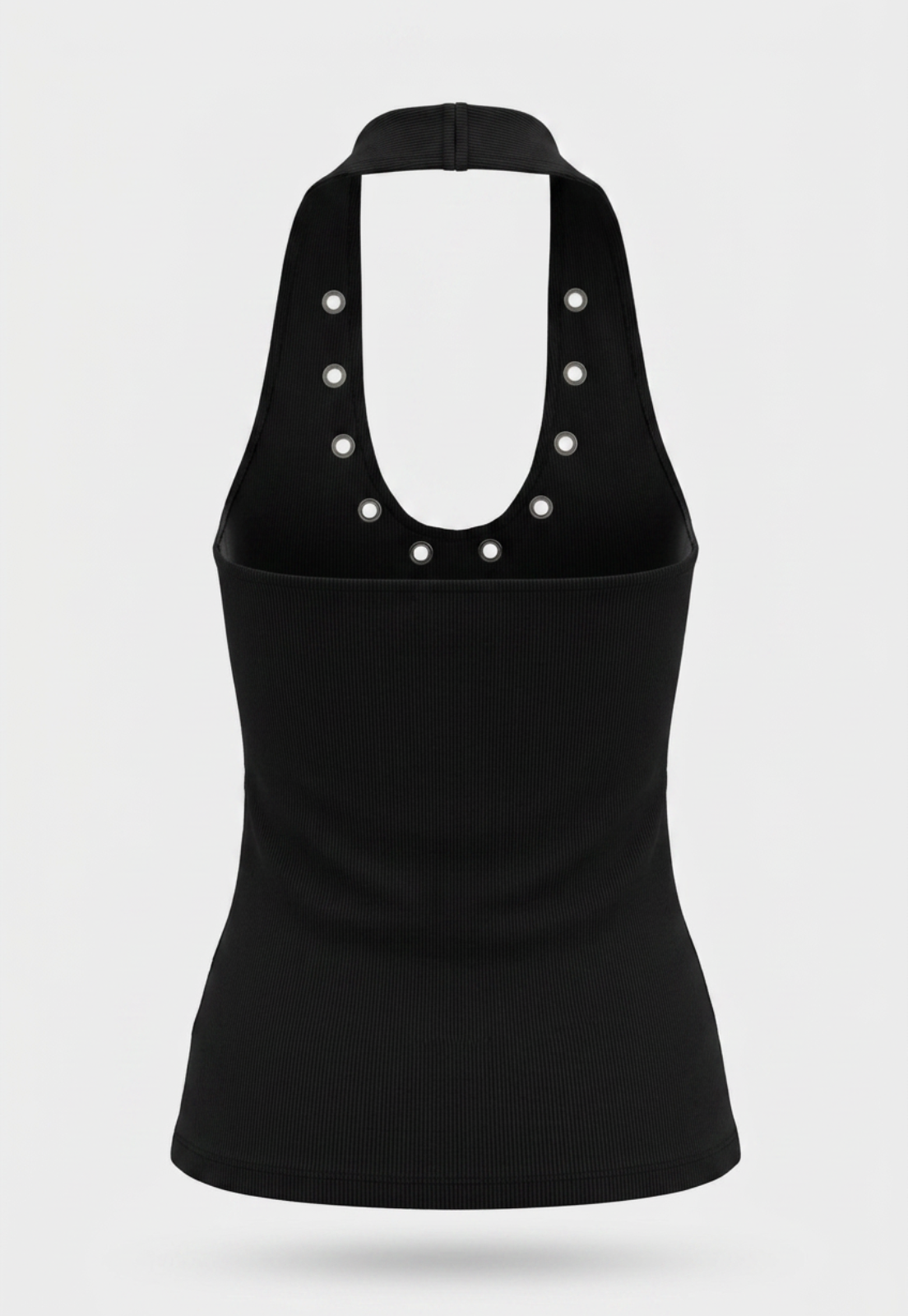 Peto Mujer Rib Halter Negro 2