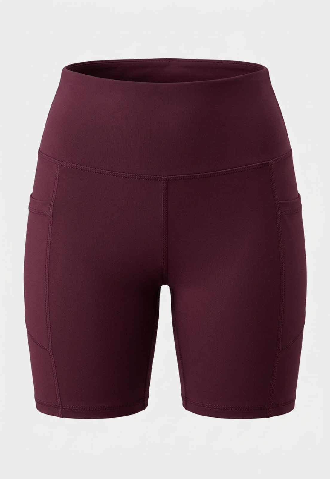 Calza Mujer Deportiva Bolsillos Burdeo 1