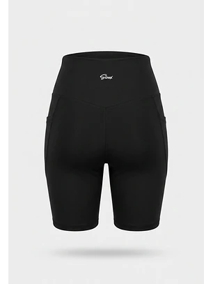 Calza Mujer Bolsillos Negro Training