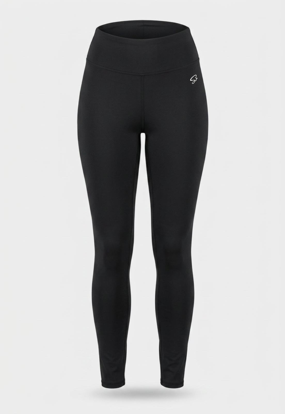 Calza Mujer Larga Tiro Alto Negro 1