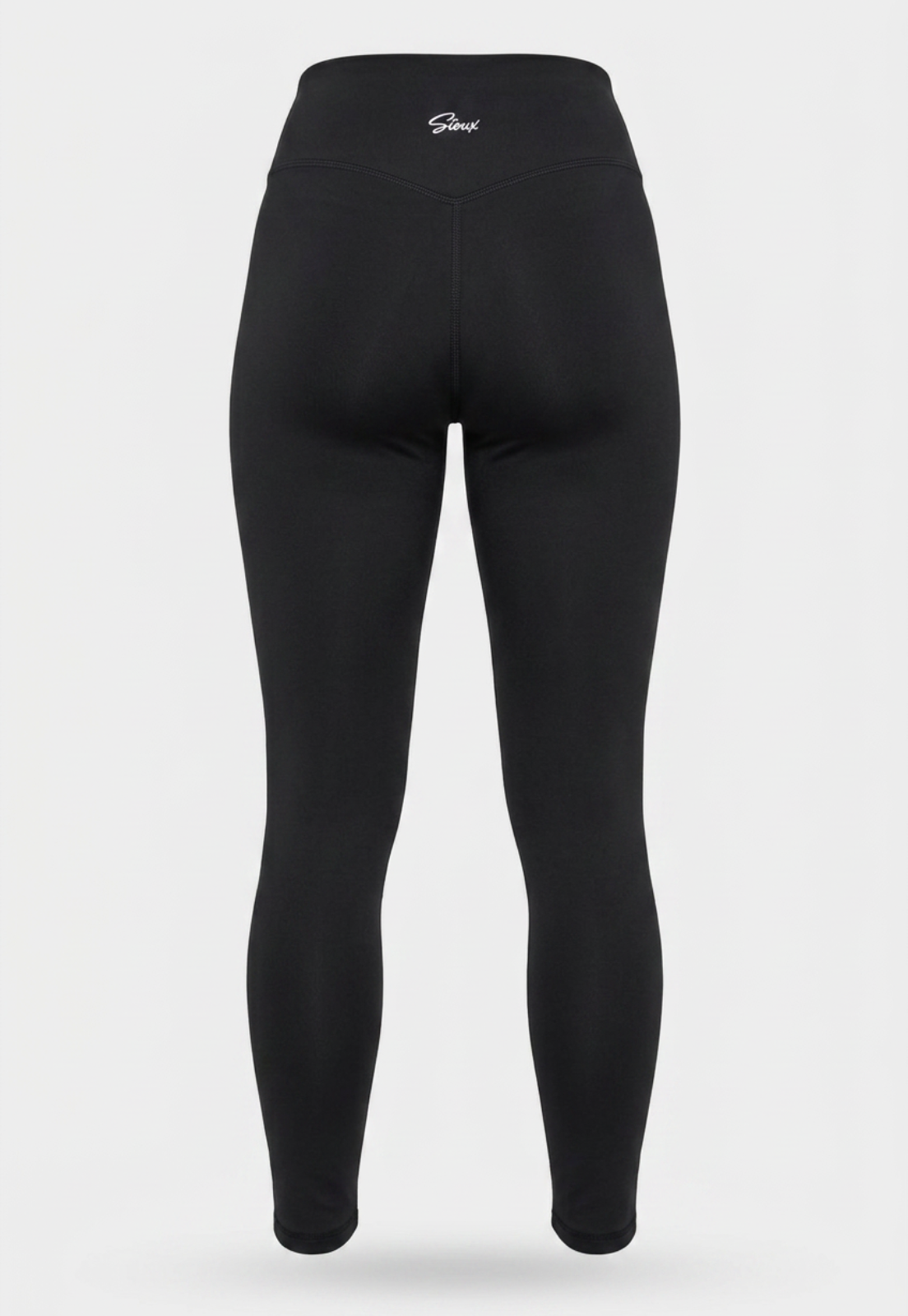 Calza Mujer Larga Tiro Alto Negro 2