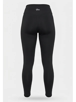 Calza Mujer Larga Tiro Alto Negro Training
