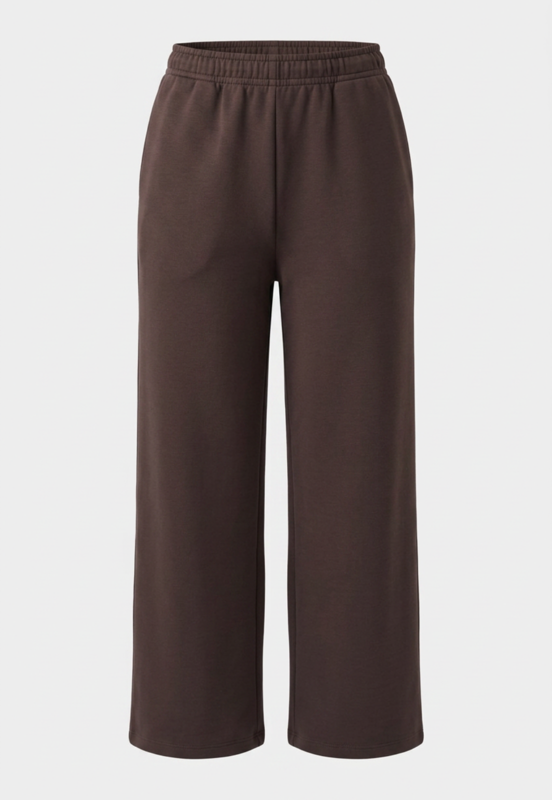 Pantalón Buzo Mujer Wide Leg Soft Café 1