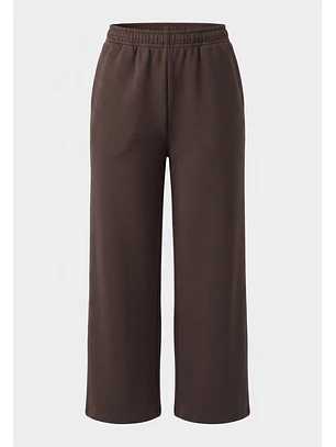 Pantalón Buzo Mujer Wide Leg Soft Café Training