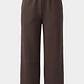 Pantalón Buzo Mujer Wide Leg Soft Café - Miniatura 1