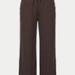 Pantalón Buzo Mujer Wide Leg Soft Café - Miniatura 2