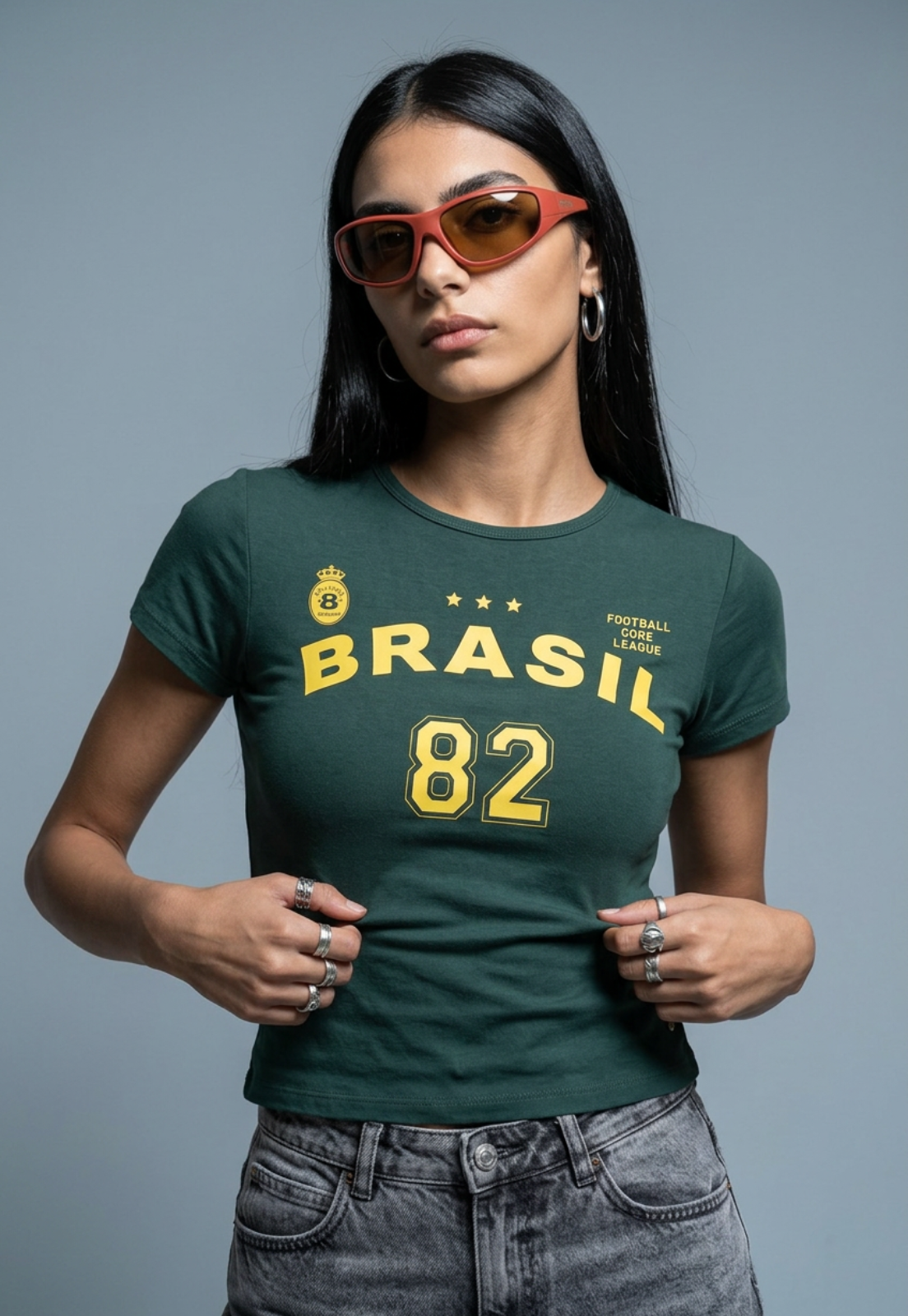 Polera Mujer Estampados Color Verde 4