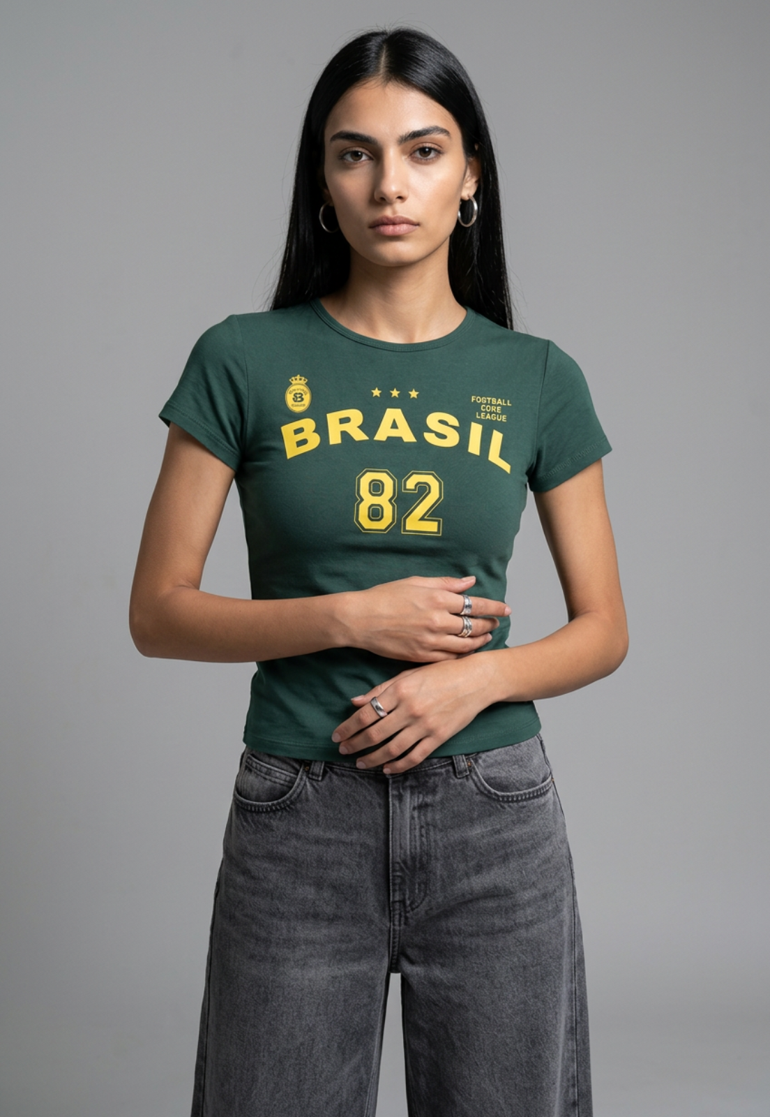 Polera Mujer Estampados Color Verde 1