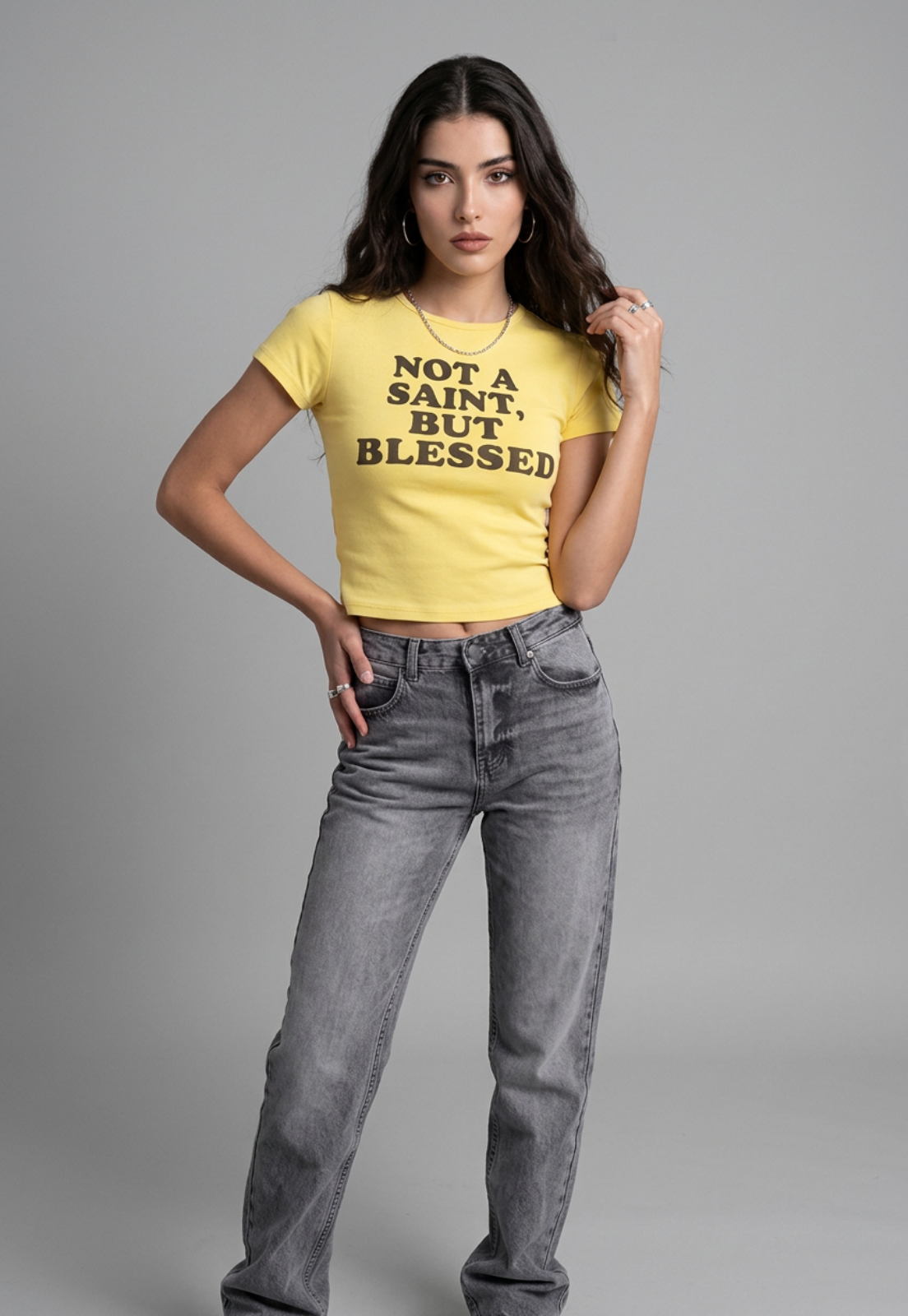 Polera Mujer Estampados Color Amarillo 3