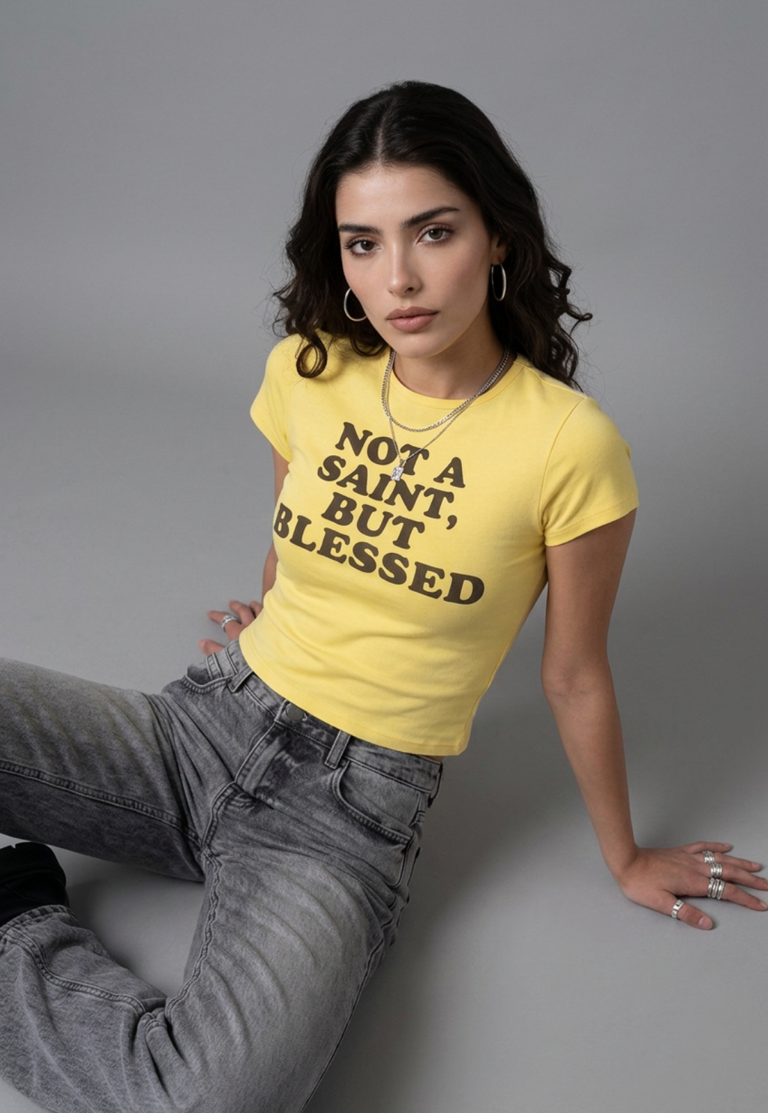 Polera Mujer Estampados Color Amarillo 4