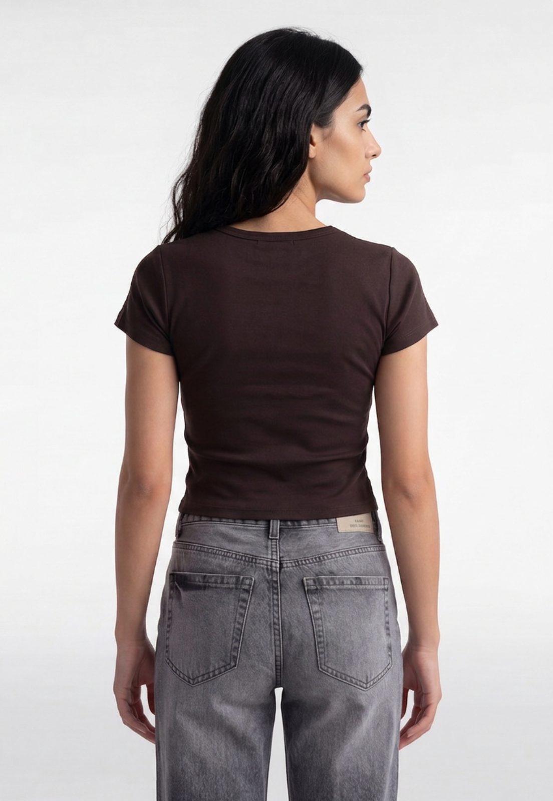Polera Mujer Estampados Color Café 2