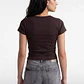 Polera Mujer Estampados Color Café - Miniatura 2