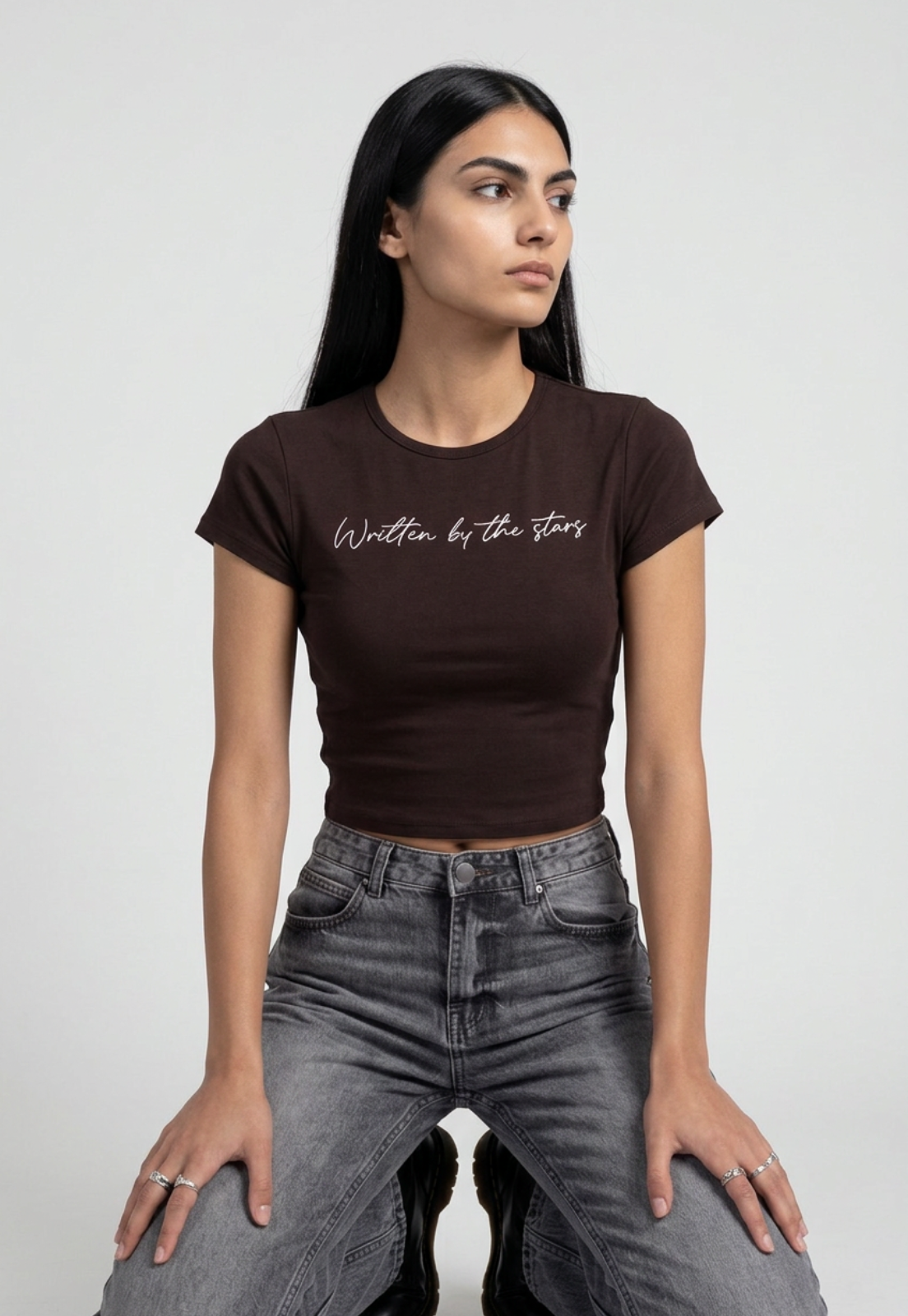 Polera Mujer Estampados Color Café 3