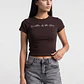 Polera Mujer Estampados Color Café - Miniatura 1