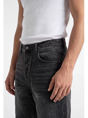 Bermuda Hombre Denim Straight Gris