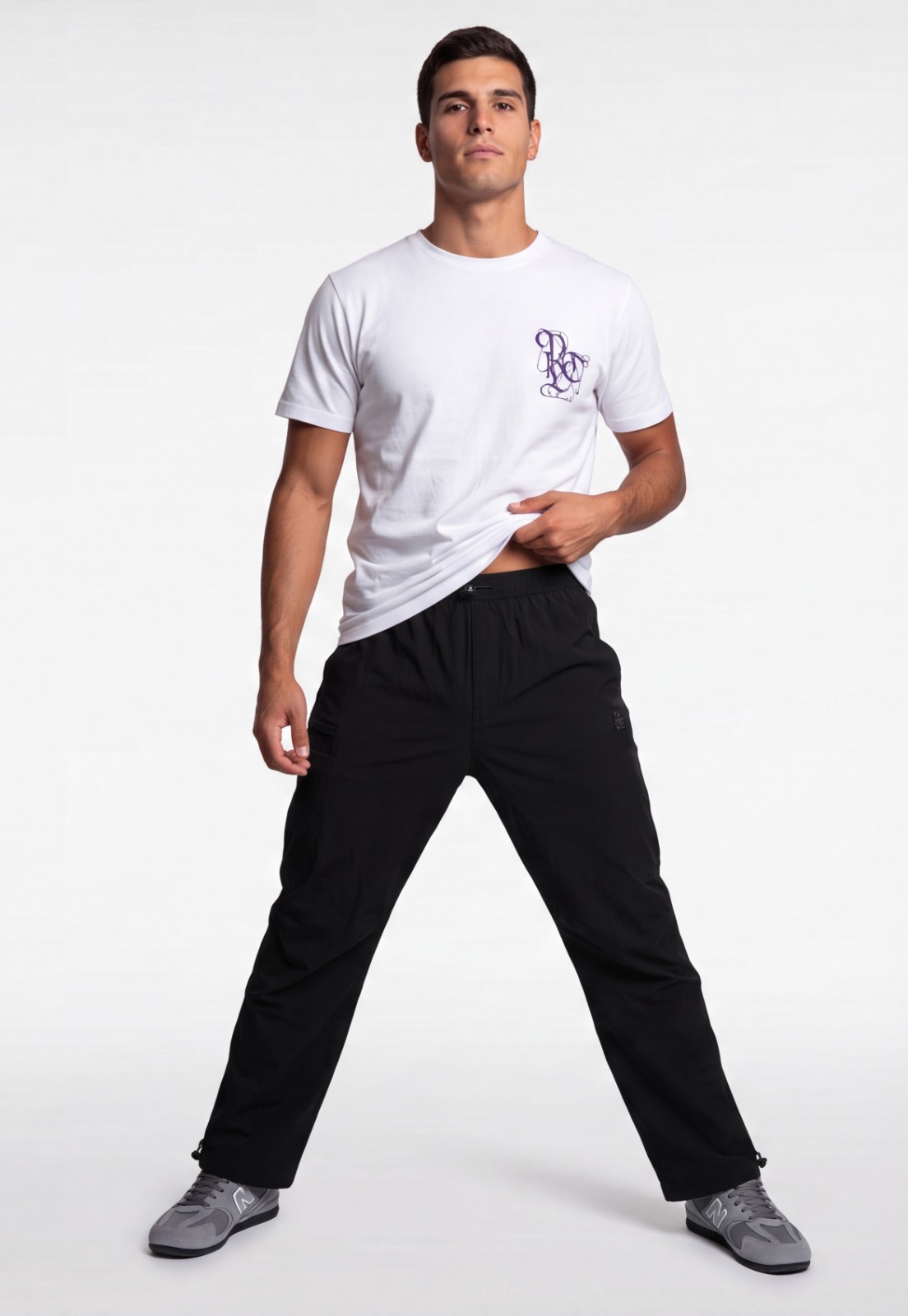 Pantalón Hombre Jogger Ajustador Negro Training 1