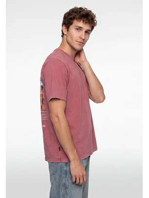 Polera Hombre Matsuyama Oriental Rojo
