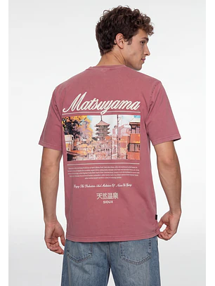 Polera Hombre Matsuyama Oriental Rojo