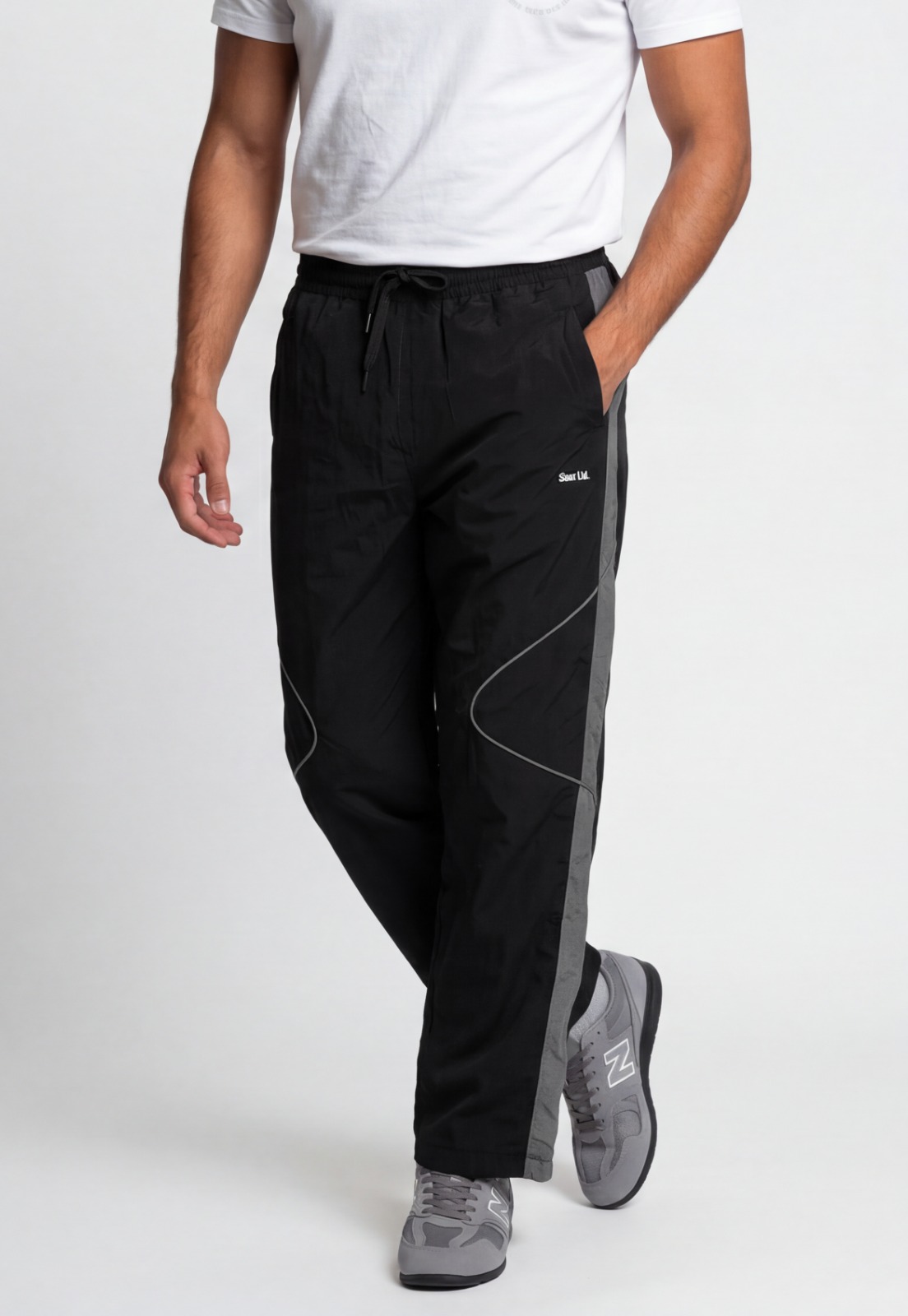 Pantalón Hombre Baggy Técnico Negro 2