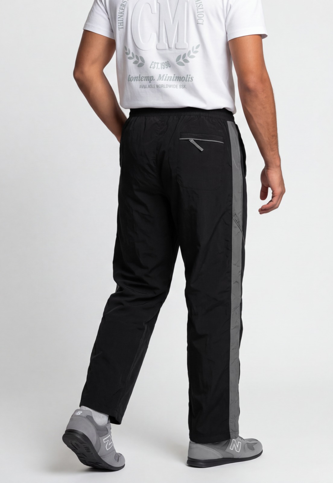 Pantalón Hombre Baggy Técnico Negro 3