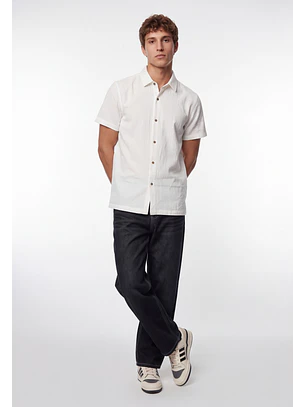 Jeans Hombre Skater Efecto Retro Negro