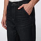 Jeans Hombre Skater Efecto Retro Negro - Miniatura 4