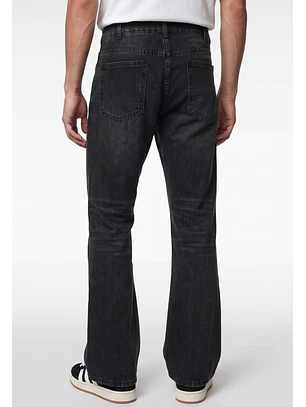 Jeans Hombre Flare Negro