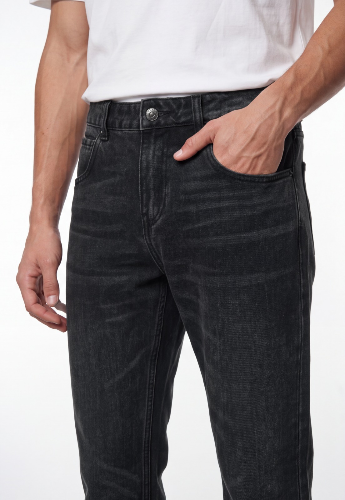 Jeans Hombre Flare Negro 3