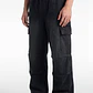 Jeans Hombre Mega Baggy Cargo Negro - Miniatura 2