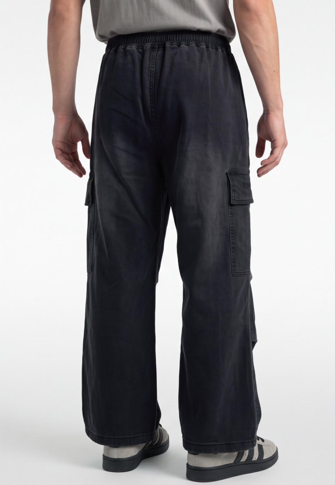 Jeans Hombre Mega Baggy Cargo Negro 3