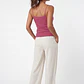 Peto Mujer Halter Tejido Magenta - Miniatura 2
