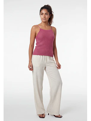 Peto Mujer Halter Tejido Magenta