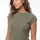 Polera Mujer Drapeada Fantasía Verde - Miniatura 3