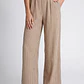 Pantalón Mujer Corrugado Wide Leg Listado Crudo - Miniatura 1