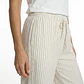 Pantalón Mujer Lino Full Print Blanco - Miniatura 3