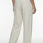 Pantalón Mujer Lino Full Print Blanco - Miniatura 2