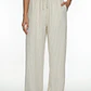 Pantalón Mujer Lino Full Print Blanco - Miniatura 1