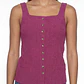 Peto Mujer Pabilo Corrugado Botones Magenta - Miniatura 4