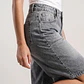 Short Mujer Denim Baggy Gris - Miniatura 3