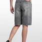 Short Mujer Denim Baggy Gris - Miniatura 2