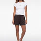 Short Mujer Lino Basic Café - Miniatura 4